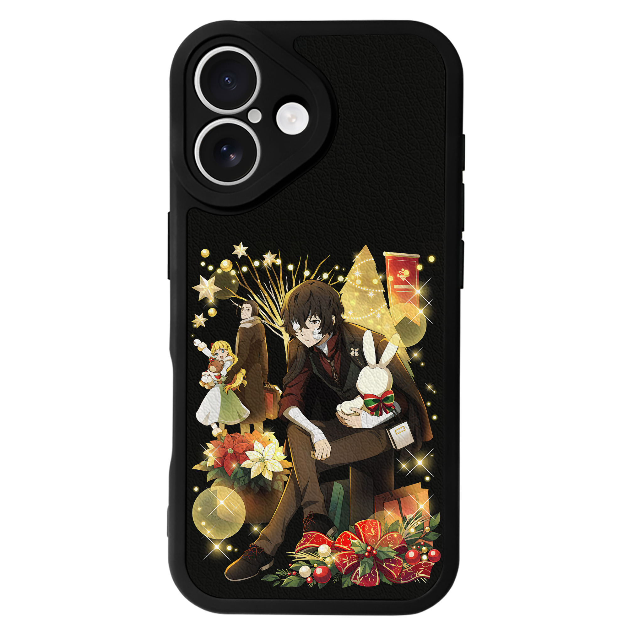 （画像用） 文豪ストレイドッグス Bungo Stray Dogs 【iPhone 16シリーズ対応】シリコンスマホケース（レザー調） 材質：シリコン